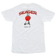 Seager Inc Mens Backyard White Tee
