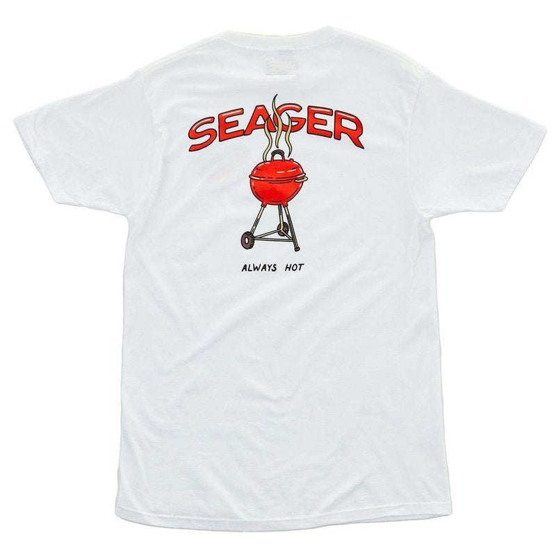 Seager Inc Mens Backyard White Tee