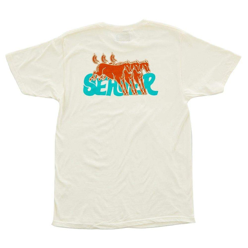 Seager Inc Mens White Big Three Tee