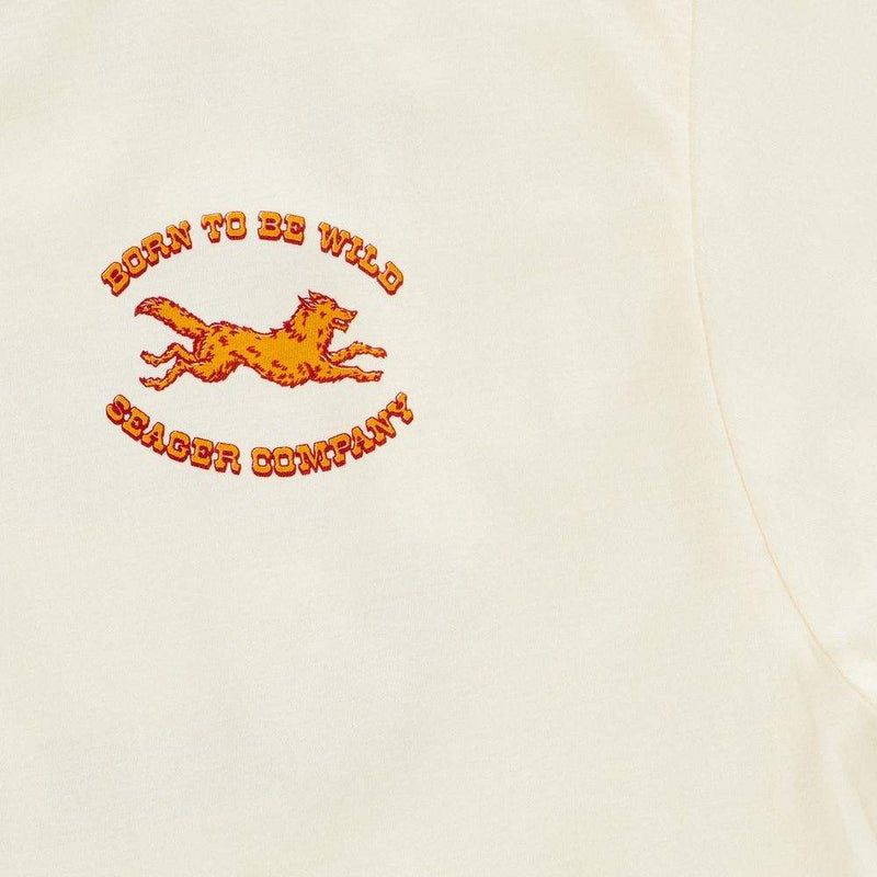 Seager Inc White Born Wild Tee