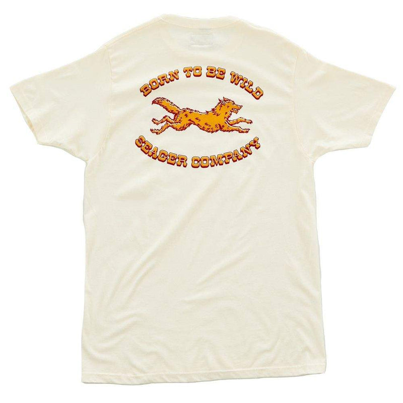 Seager Inc White Born Wild Tee