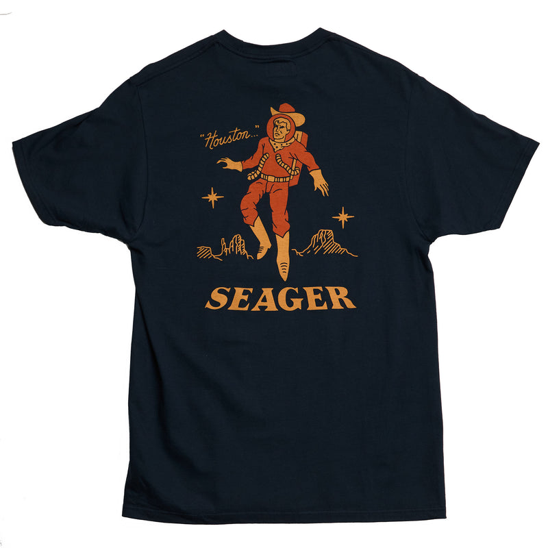 Seager Inc Men's Navy Space Cowboy Tee