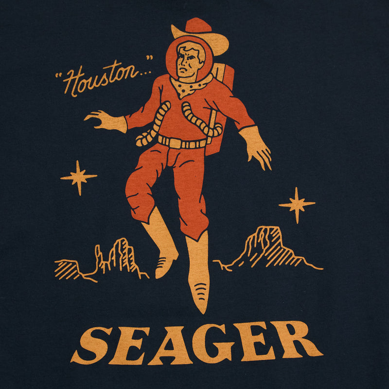 Seager Inc Men's Navy Space Cowboy Tee