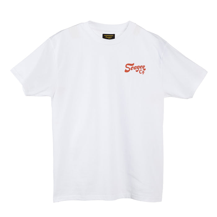 Seager Inc Men's White Lonesome Tee Shirt