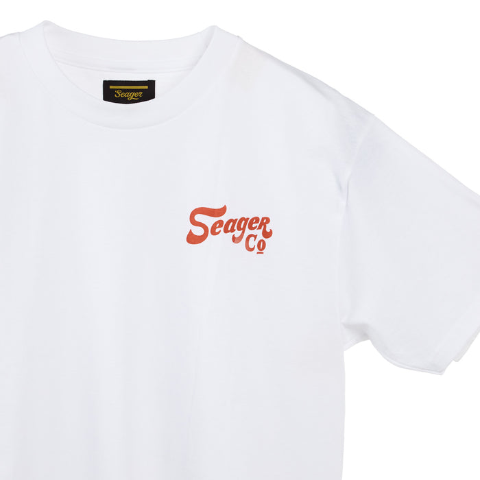 Seager Inc Men's White Lonesome Tee Shirt