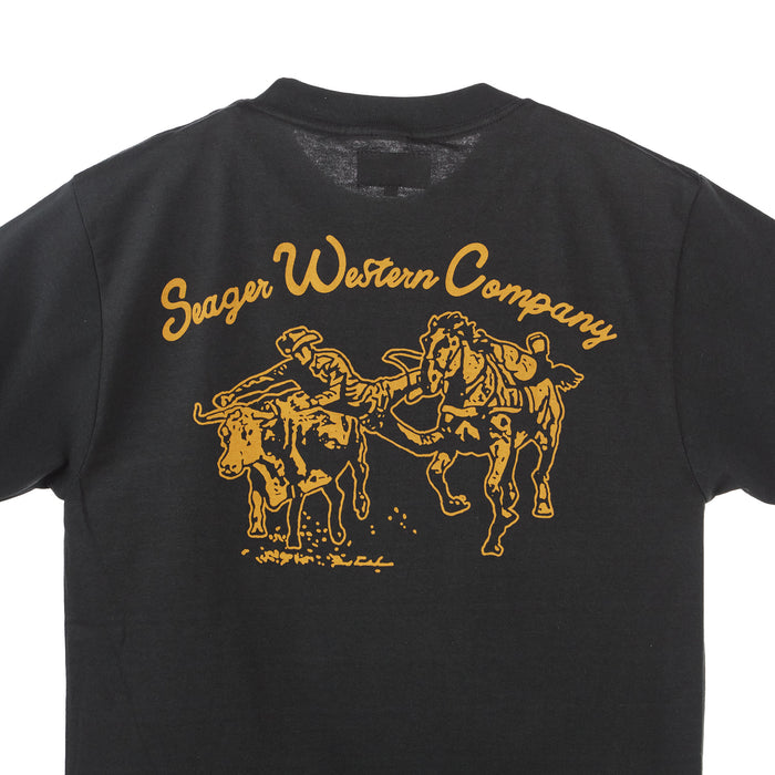 Seager Inc Mens Vintage Black Los Rios T-Shirt