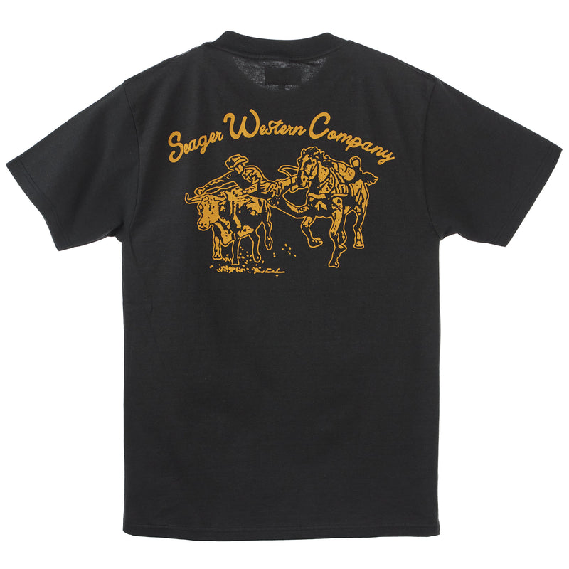Seager Inc Mens Vintage Black Los Rios T-Shirt