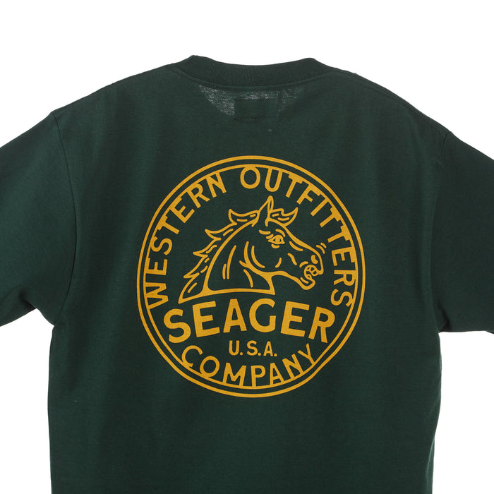 Seager Inc Men's Green Stang Tee Shirt