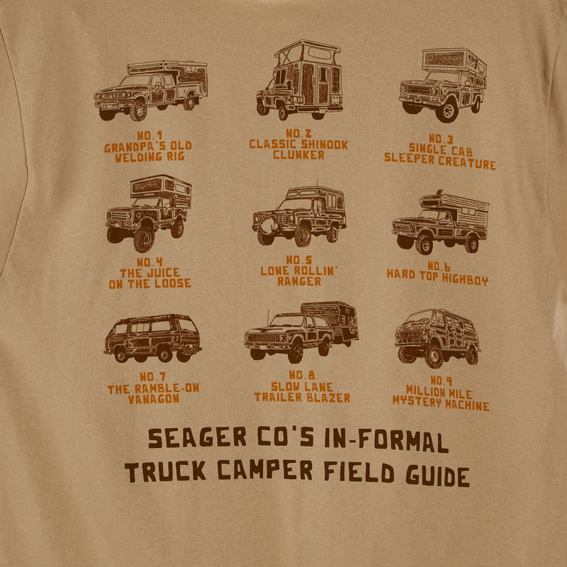 Seager Inc Men's Cream Informal Truck Guide T-Shirt