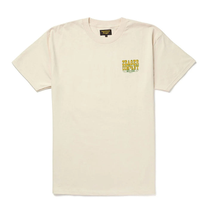 Seager Inc Men's Rattler Vintage White Tee Shirt