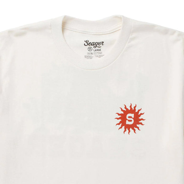 Seager Inc Men's Vintage White Baja Tee Shirt