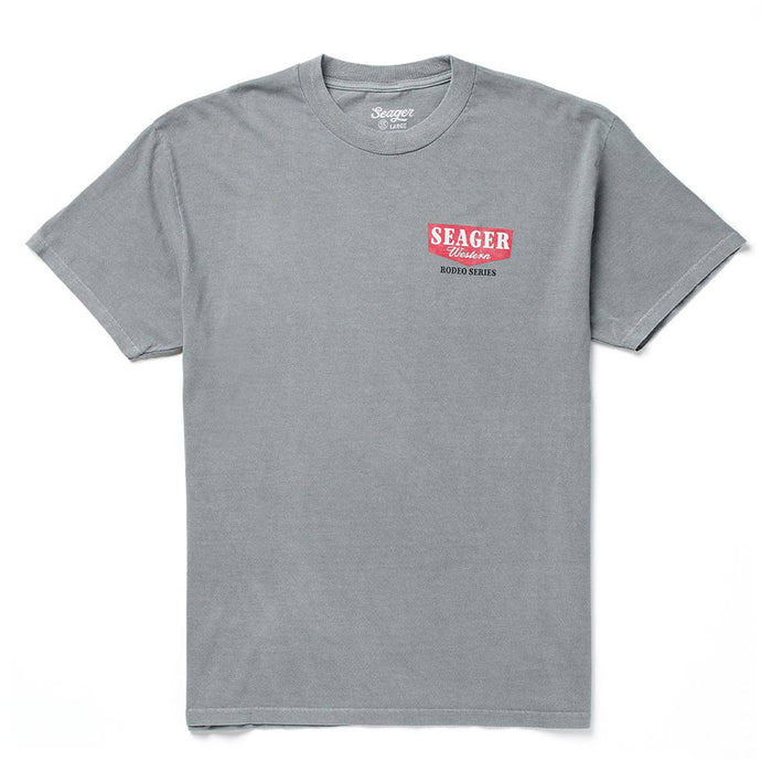 Seager Inc Men's Pigment Grey Rodeo Series Tee Shirt