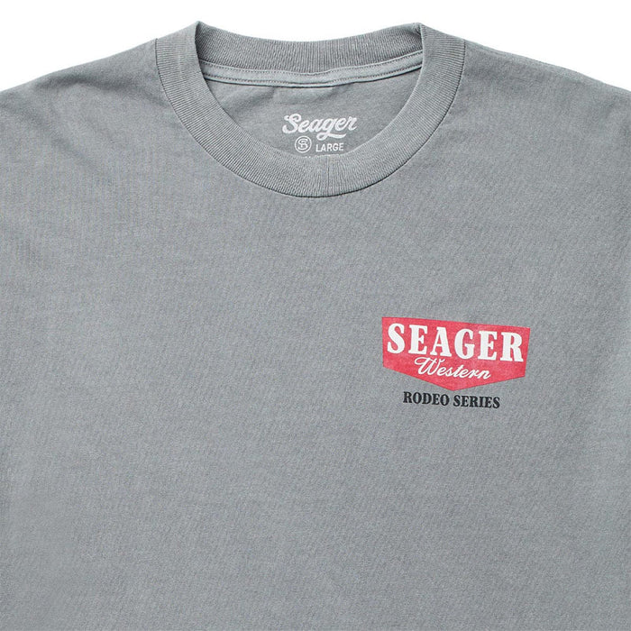 Seager Inc Men's Pigment Grey Rodeo Series Tee Shirt