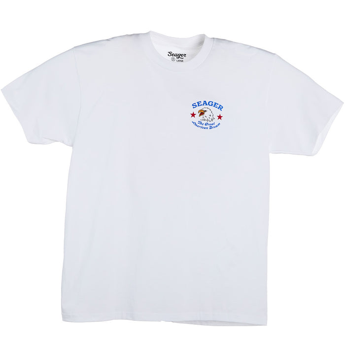 Seager Inc Men's Great American Dream White Tee Shirt