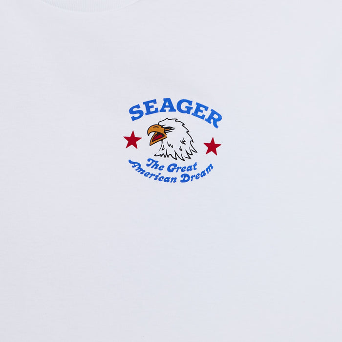 Seager Inc Men's Great American Dream White Tee Shirt