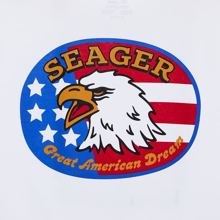 Seager Inc Men's Great American Dream White Tee Shirt