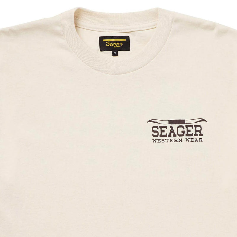 Seager Inc Men's The Herd Vintage White Tee Shirt