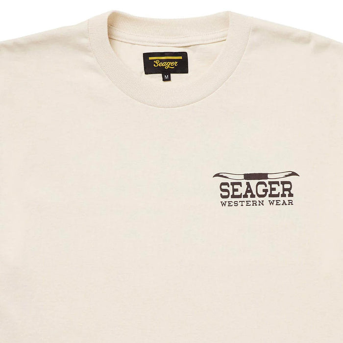 Seager Inc Men's The Herd Vintage White Tee Shirt
