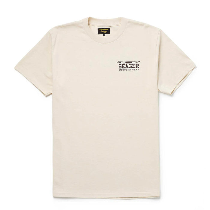 Seager Inc Men's The Herd Vintage White Tee Shirt