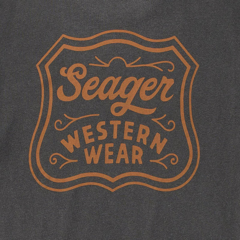 Seager Inc Men's Black Badge Tee Shirt
