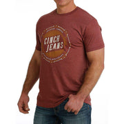 Cinch Men's Red Graphic Tee