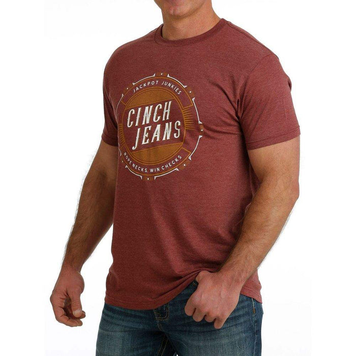 Cinch Men's Red Graphic Tee