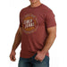 Cinch Men's Red Graphic Tee