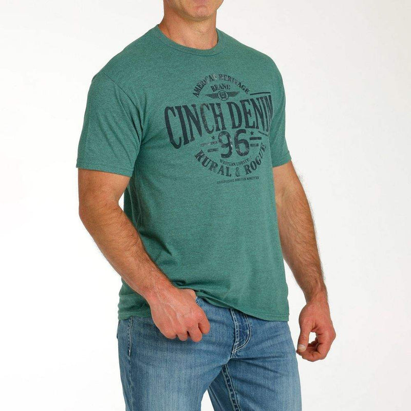 Cinch Men's Green T-Shirt