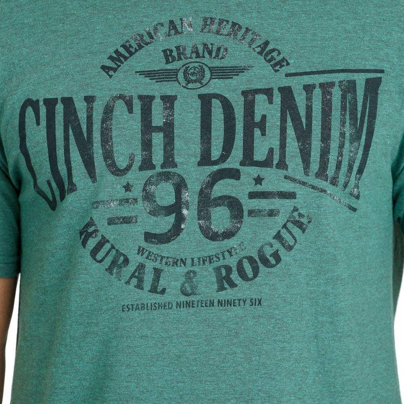 Cinch Men's Green T-Shirt
