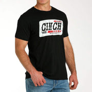 Cinch Men's Black License Plate T-Shirt