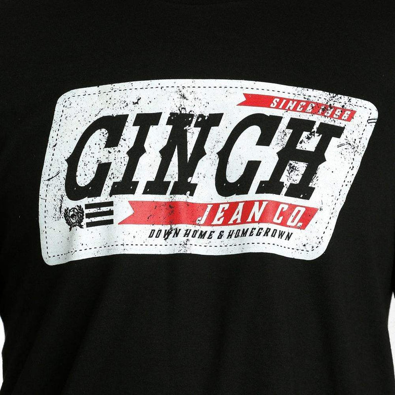 Cinch Men's Black License Plate T-Shirt