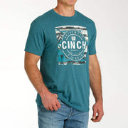 Cinch Men's Teal Rustic Aztec T-Shirt
