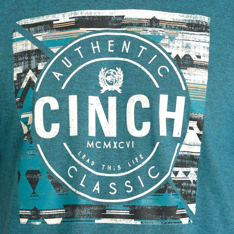 Cinch Men's Teal Rustic Aztec T-Shirt