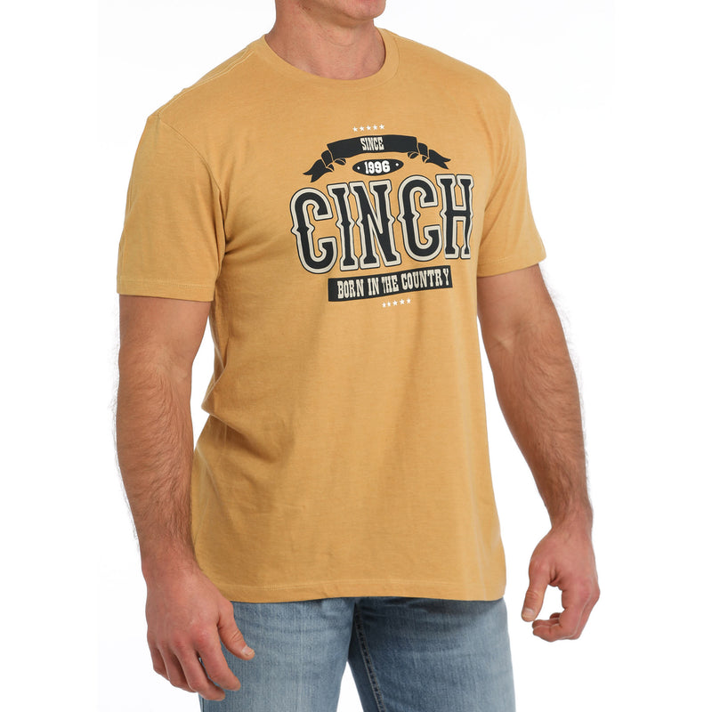 Cinch Men's Gold Logo Tee