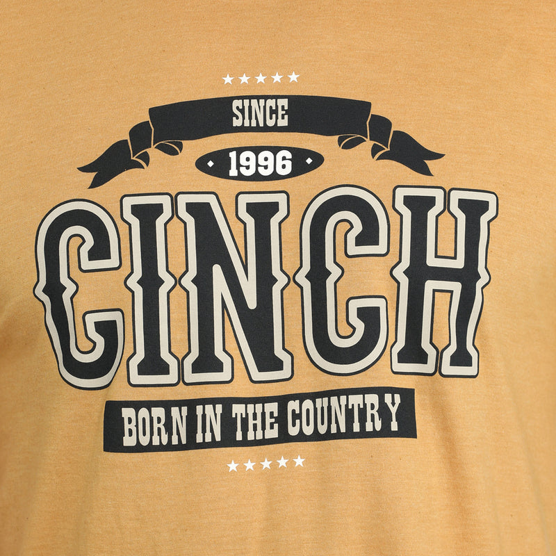 Cinch Men's Gold Logo Tee