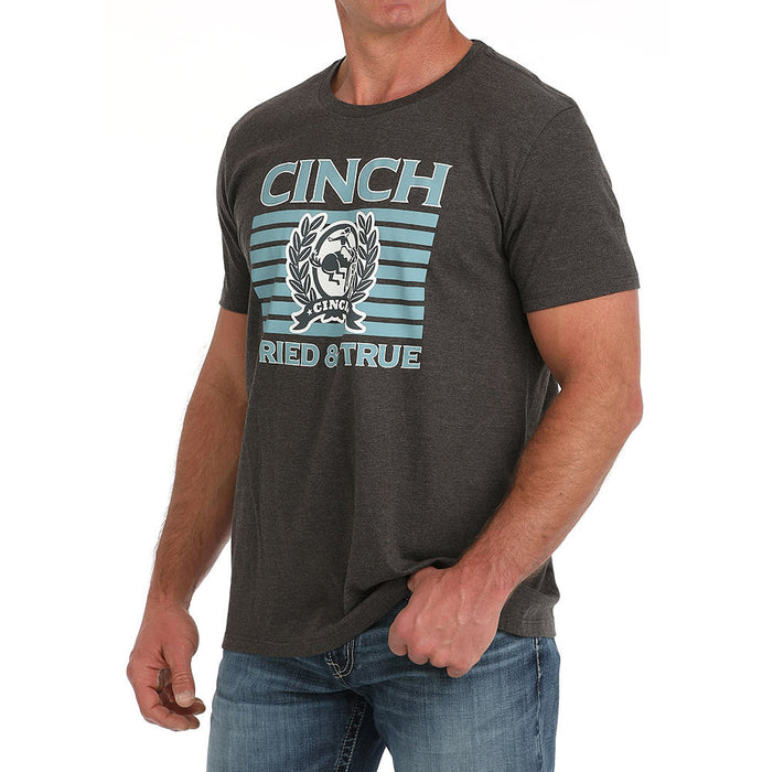 Cinch Mens Tried and True Charcoal Tee