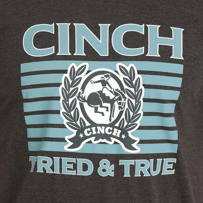 Cinch Mens Tried and True Charcoal Tee