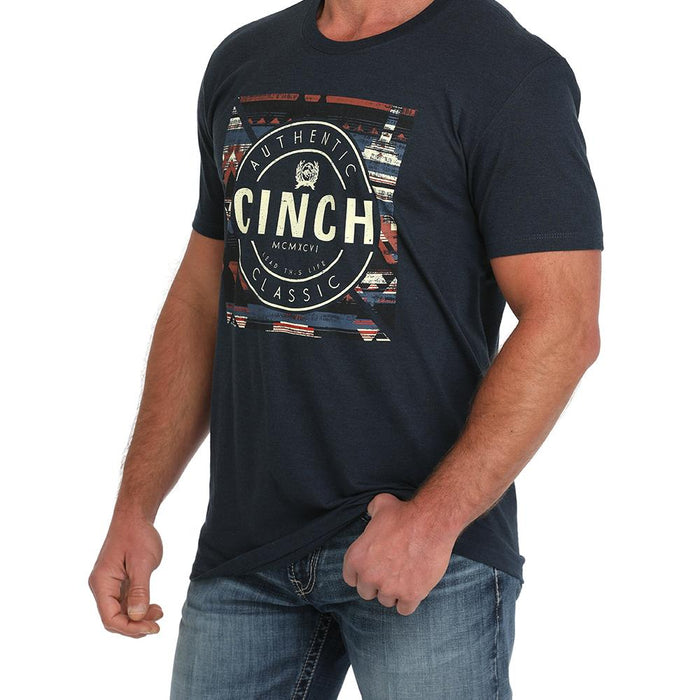 Cinch Men's Navy Short Sleeve Authentic T-shirt