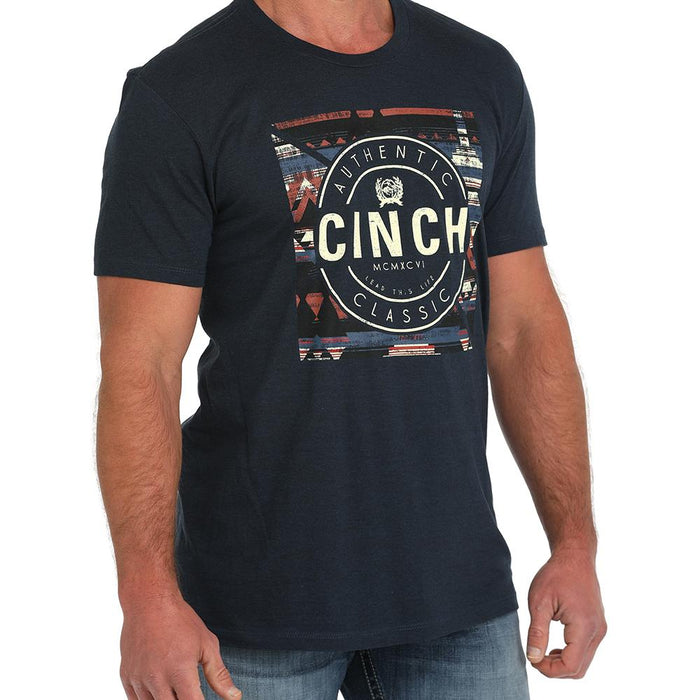 Cinch Men's Navy Short Sleeve Authentic T-shirt