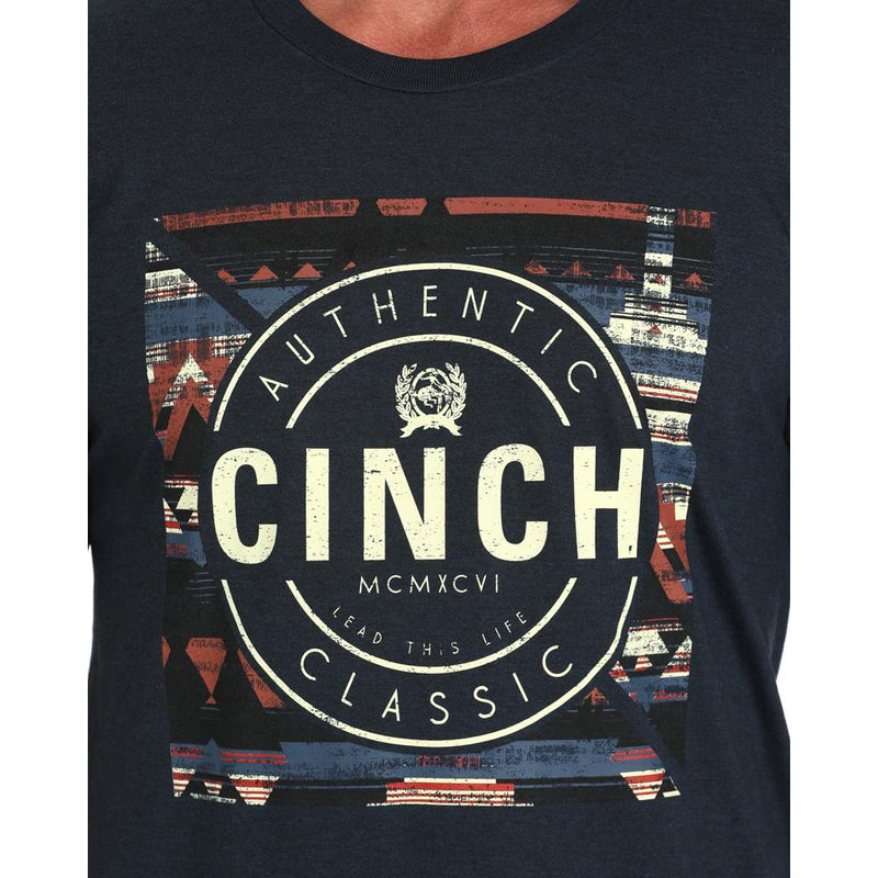Cinch Men's Navy Short Sleeve Authentic T-shirt