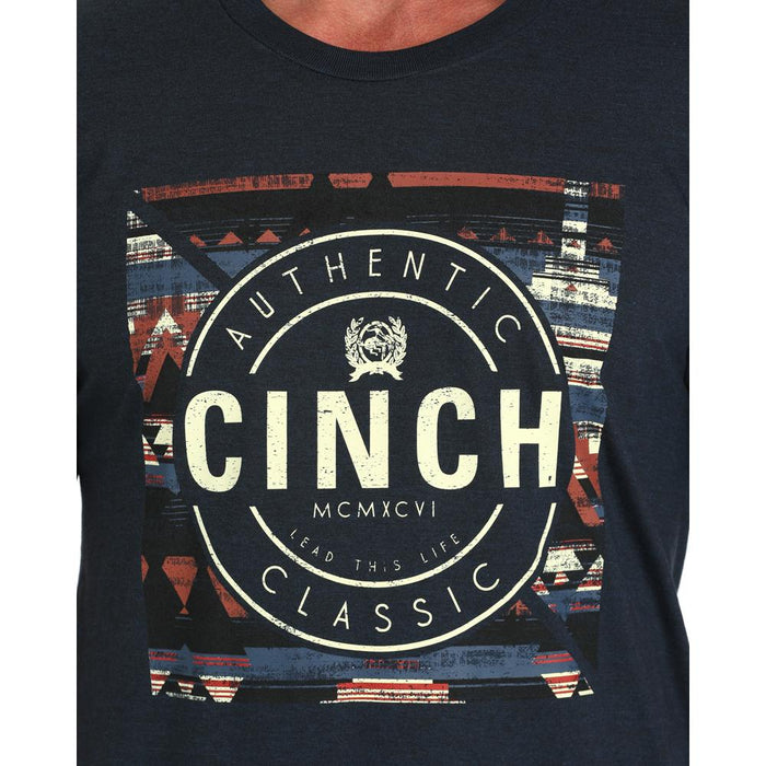 Cinch Men's Navy Short Sleeve Authentic T-shirt