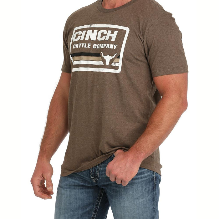 Cinch Men's Brown Cattle Company Short Sleeve T-shirt