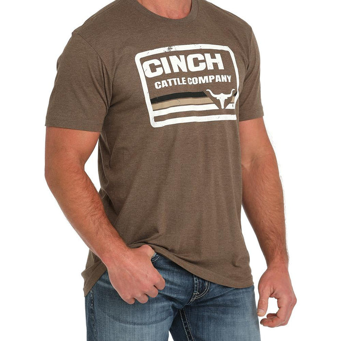 Cinch Men's Brown Cattle Company Short Sleeve T-shirt