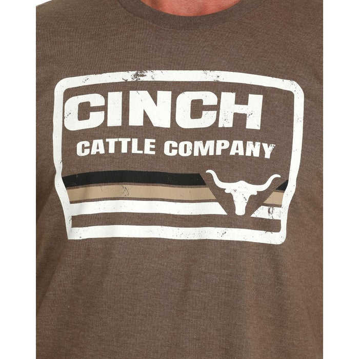 Cinch Men's Brown Cattle Company Short Sleeve T-shirt