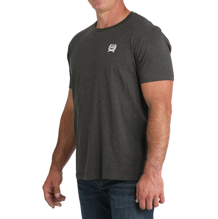 Cinch Men's Charcoal Back Logo Tee Shirt