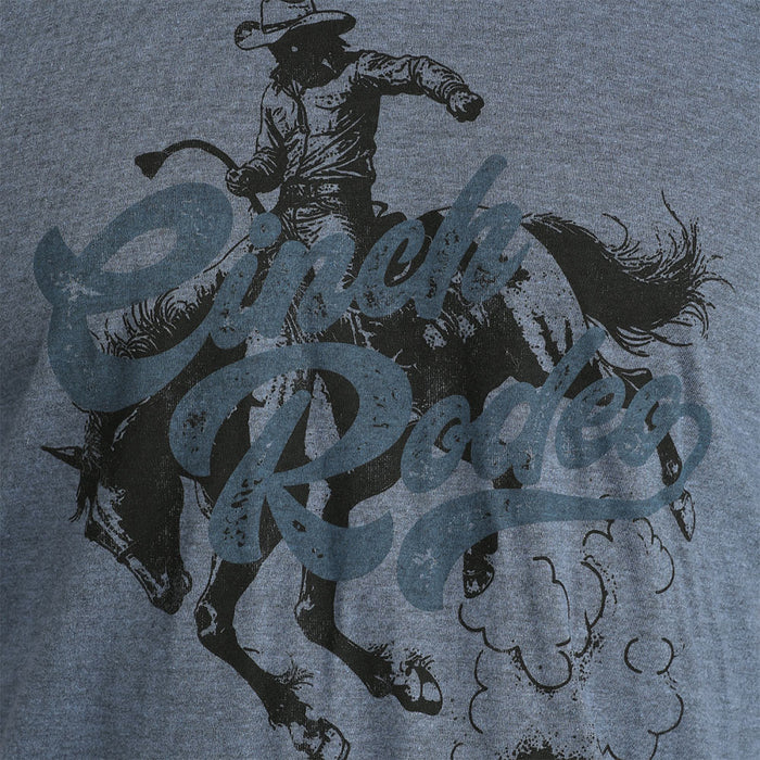 Cinch Men's Blue Bucking Horse Rodeo Tee Shirt