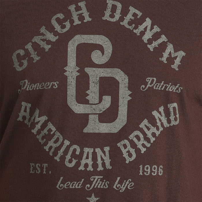 Cinch Men's Brown American Brand Tee Shirt