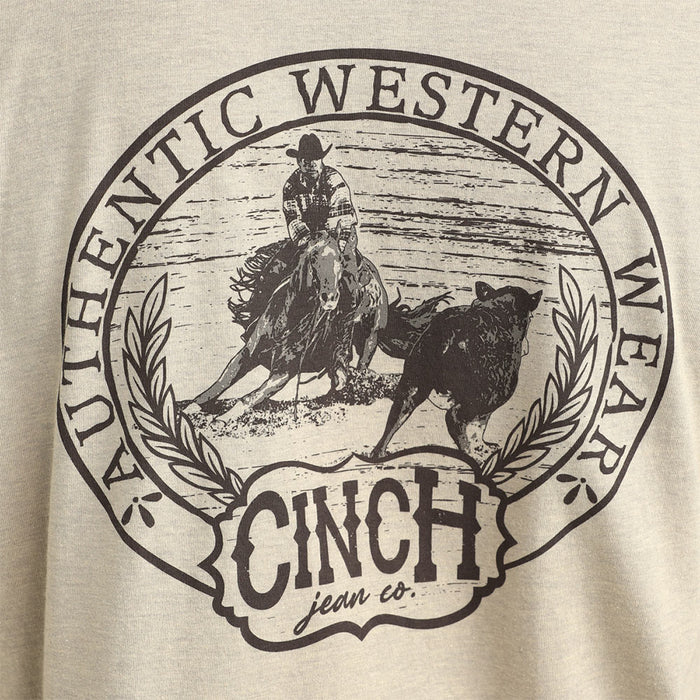 Cinch Men's Stone Authentic Western Wear Tee Shirt