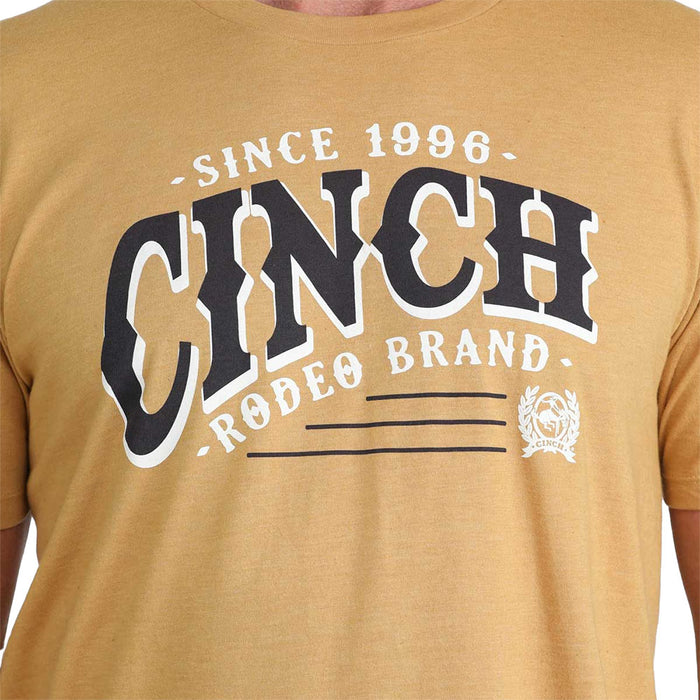 Cinch Men's Gold Rodeo Brand Tee Shirt