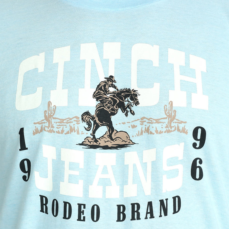 Cinch Men's Blue 1996 Rodeo Logo Tee Shirt